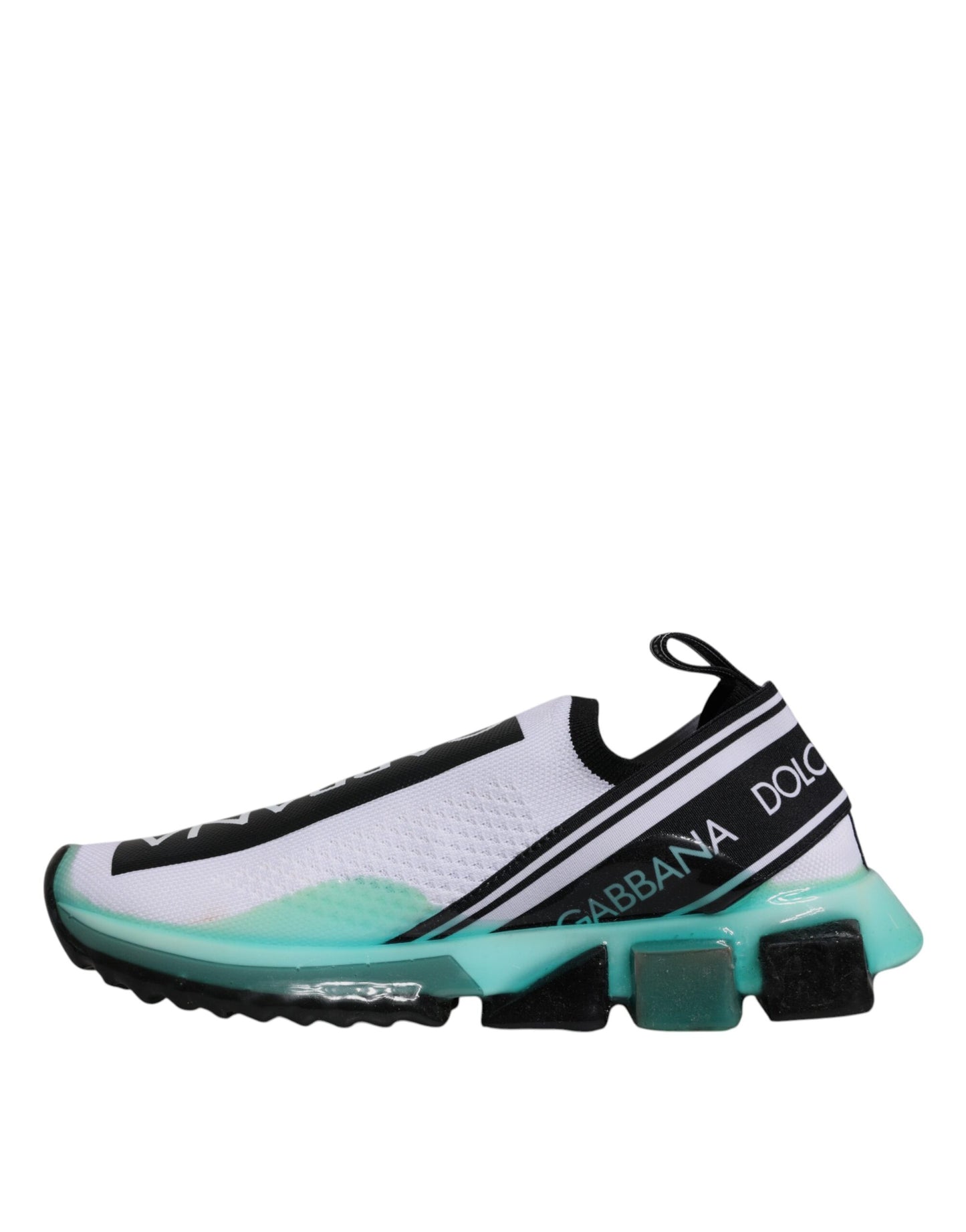 Weiß Blau Sorrento Slip On Sneakers Schuhe
