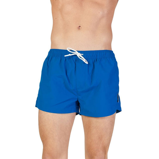 Blaue Polyester-Badeshorts