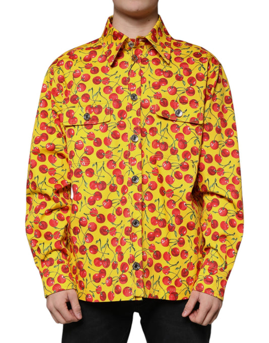 Yellow Cherry Button Down Herren Freizeithemd