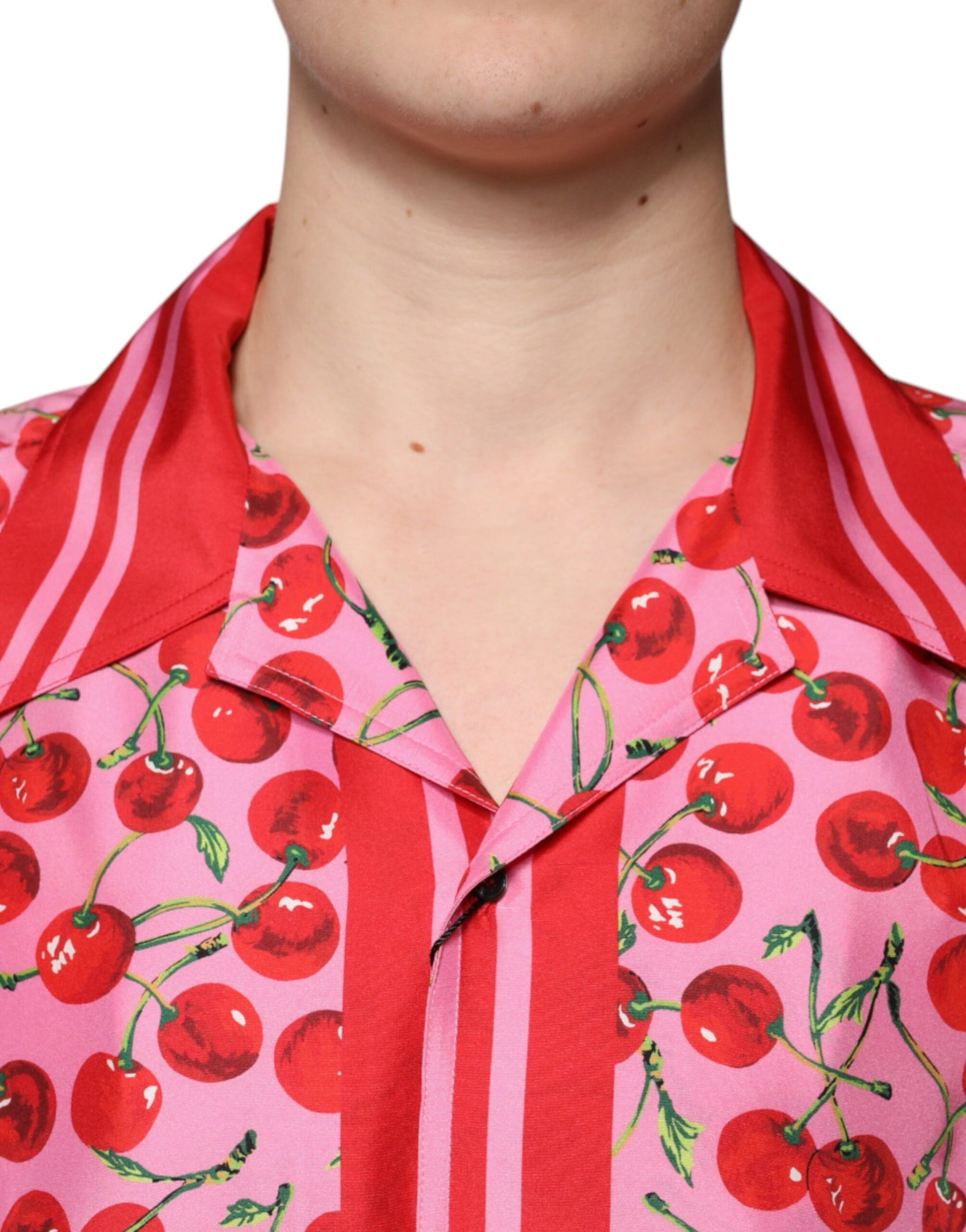 Pink Cherry Freizeithemd aus Seide mit Knopfleiste