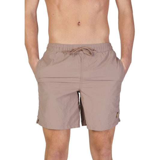 Gray Nylon Swim Short