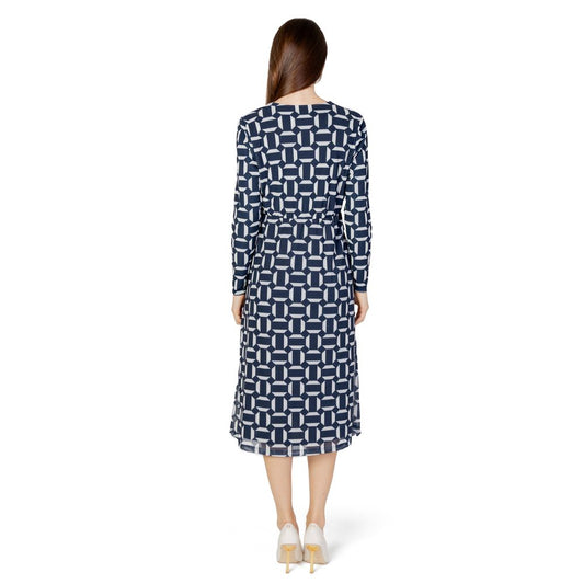 Blue Polyester Long