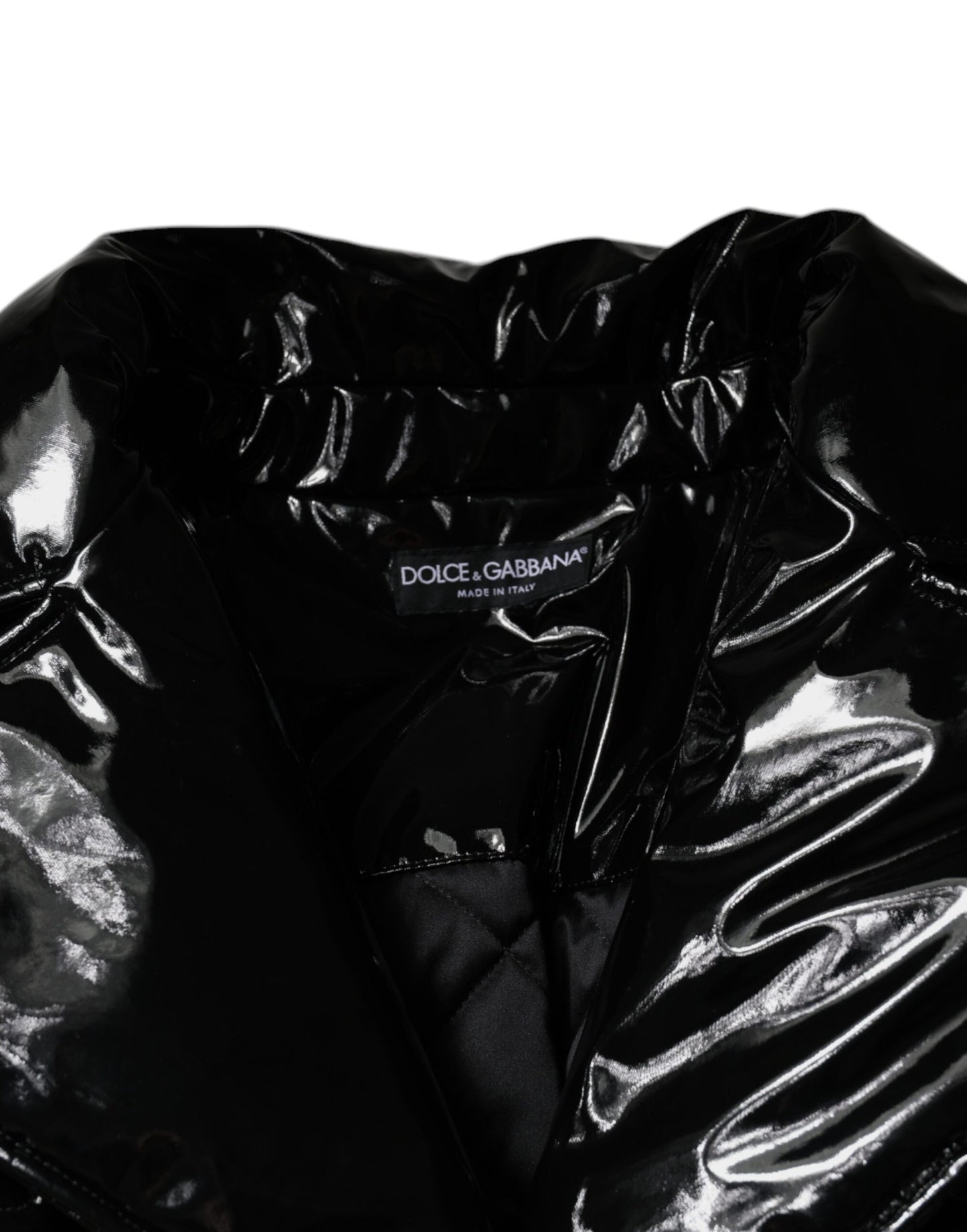 Schwarze Blousonjacke aus Polyester mit Knopfleiste