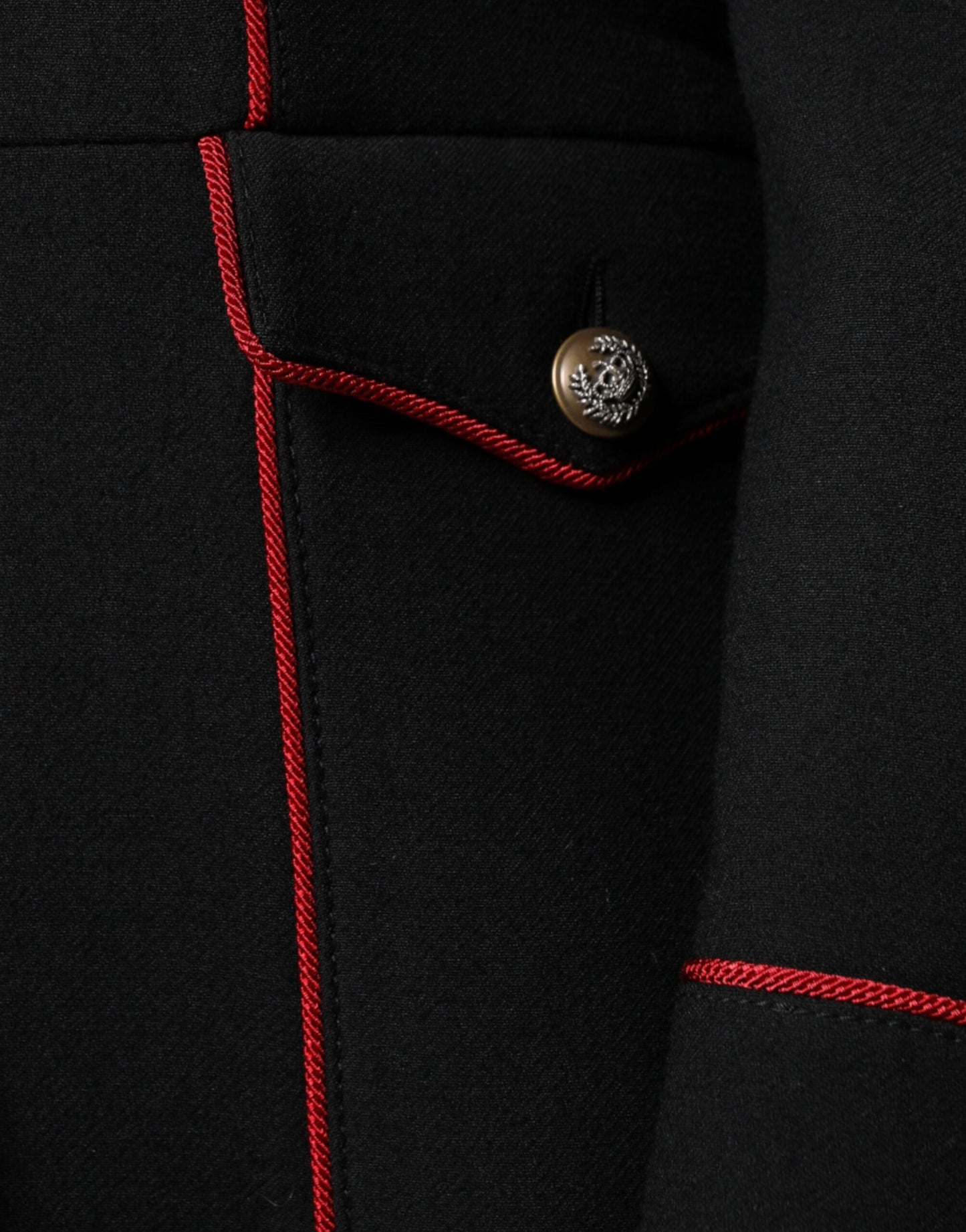 Schwarze einreihige Trenchcoat-Jacke