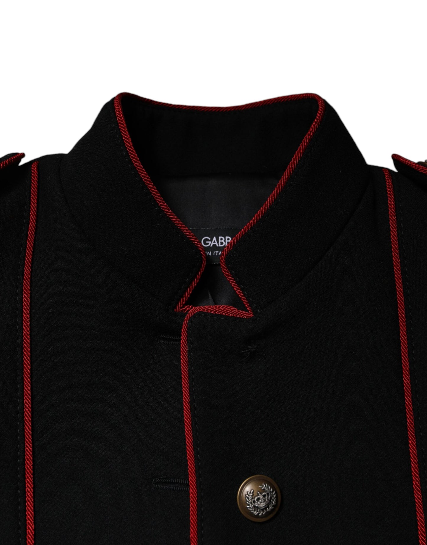 Schwarze einreihige Trenchcoat-Jacke