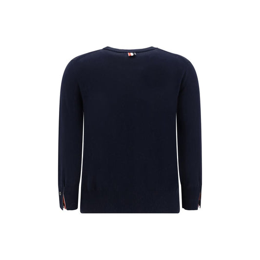 White bands crew neck Sweater