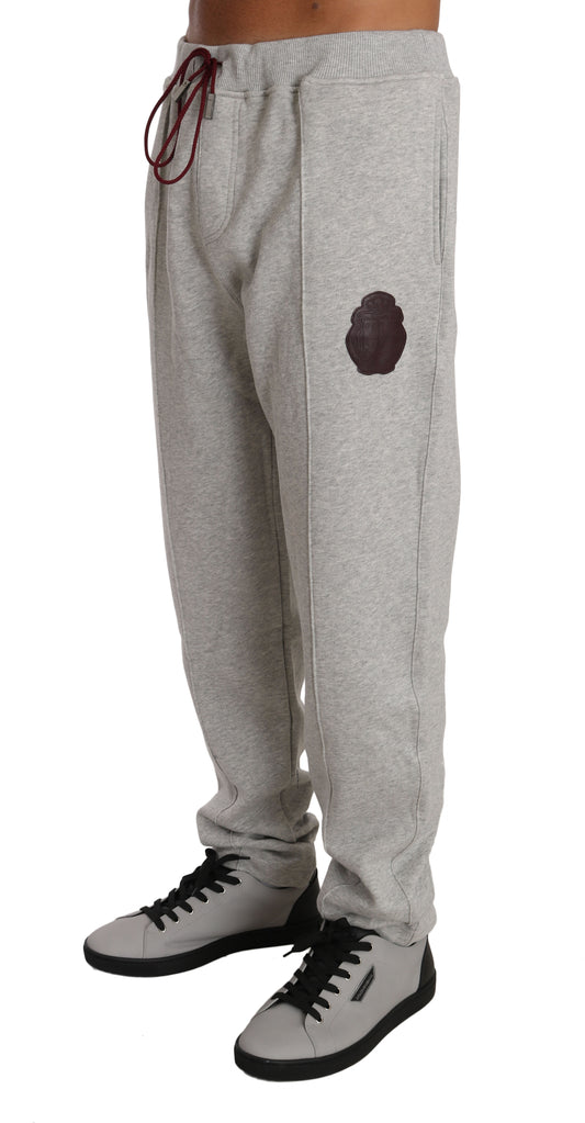 Gray Cotton Sweater Pants Tracksuit