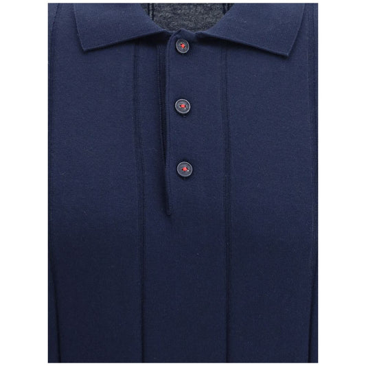 Geripptes Poloshirt