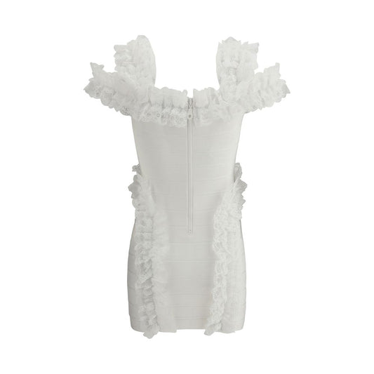 Knit Ruffle mini Dress