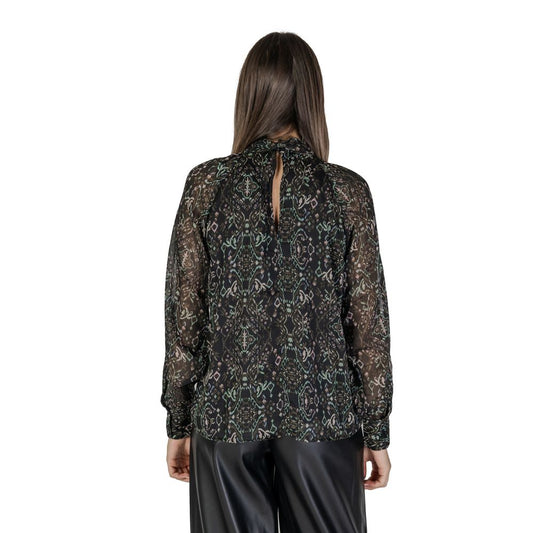 Black Recycled Polyester Blouse
