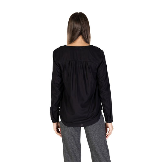 Black Viscose Blouse