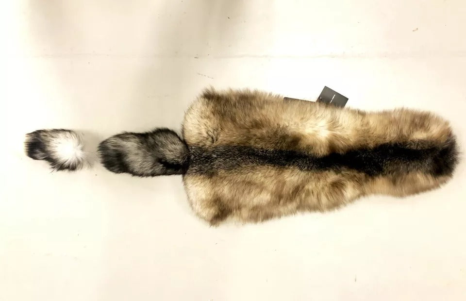 Brauner Fuchsschwanz Pelzschal Halswickelbezug Kragenschal