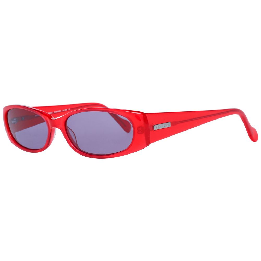 Rote Sonnenbrille aus Kunststoff
