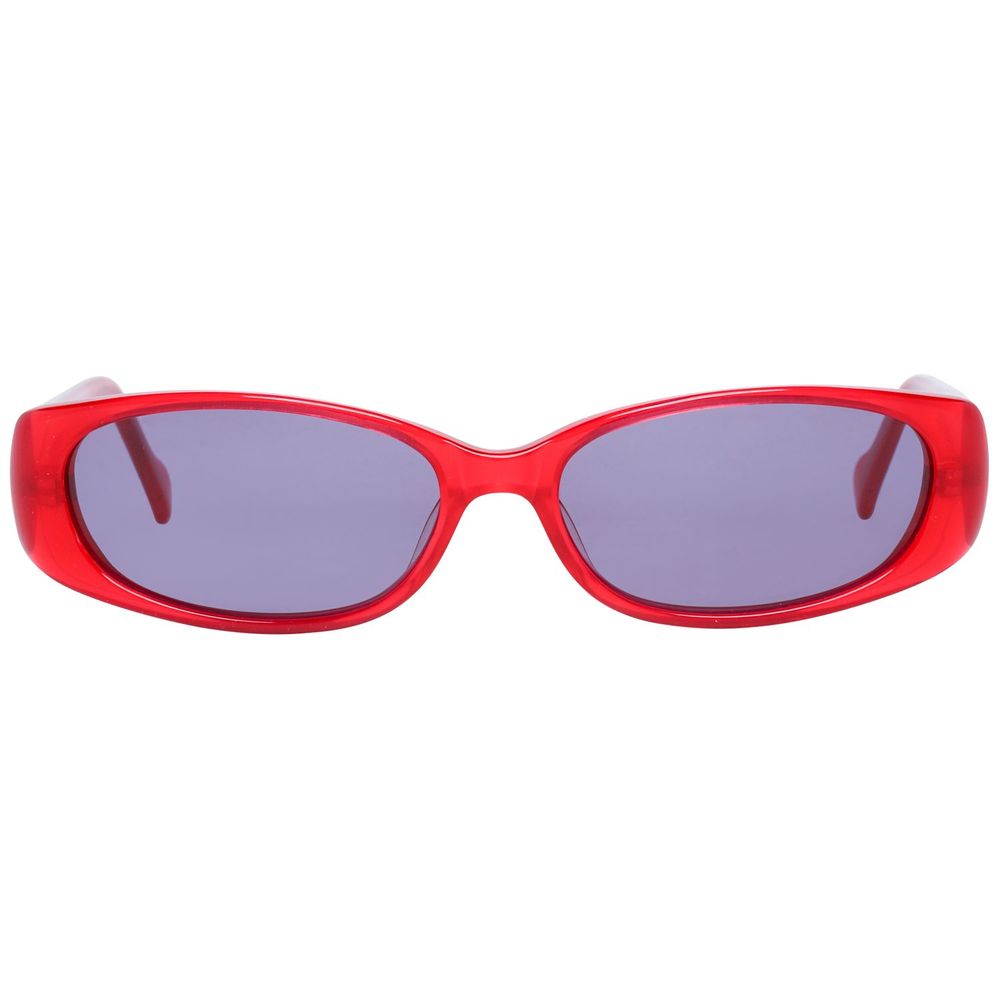 Rote Sonnenbrille aus Kunststoff