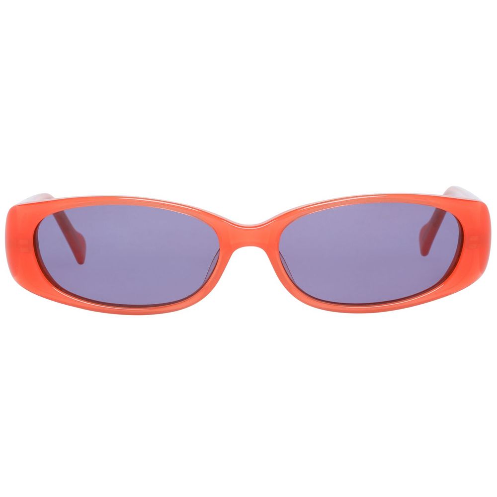 Orangefarbene Sonnenbrille aus Kunststoff