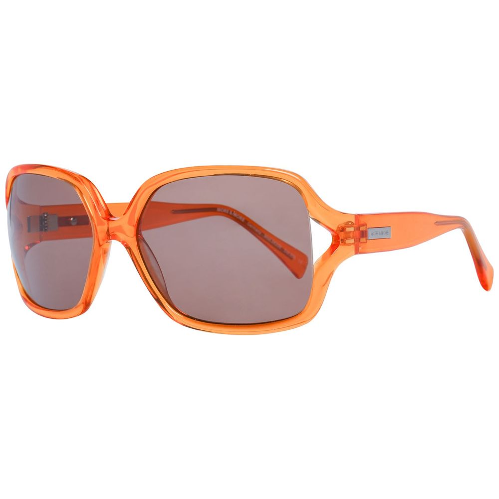 Orangefarbene Sonnenbrille aus Kunststoff