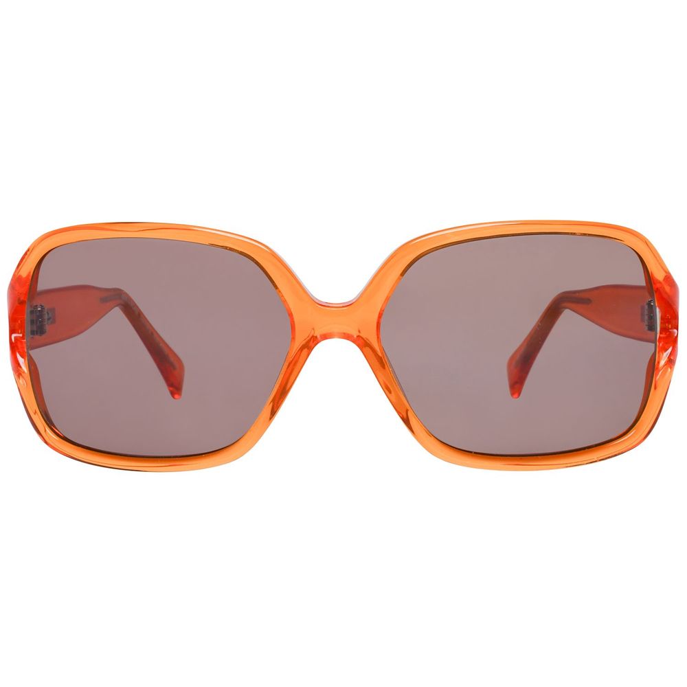 Orangefarbene Sonnenbrille aus Kunststoff