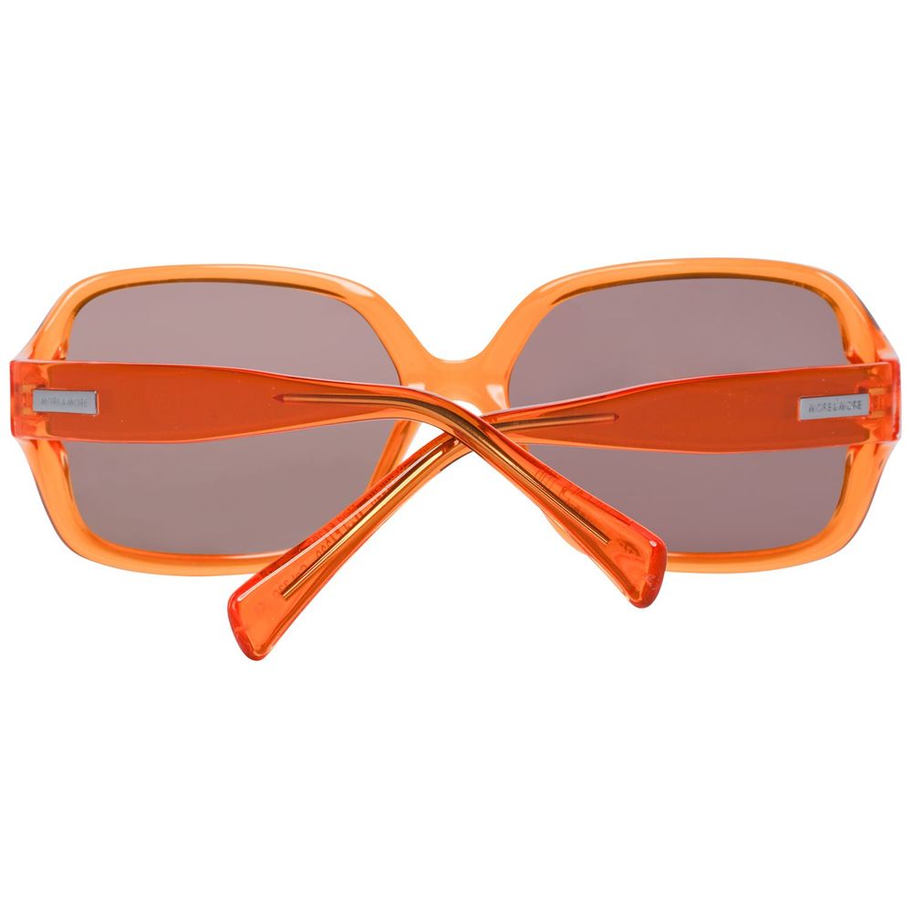 Orangefarbene Sonnenbrille aus Kunststoff