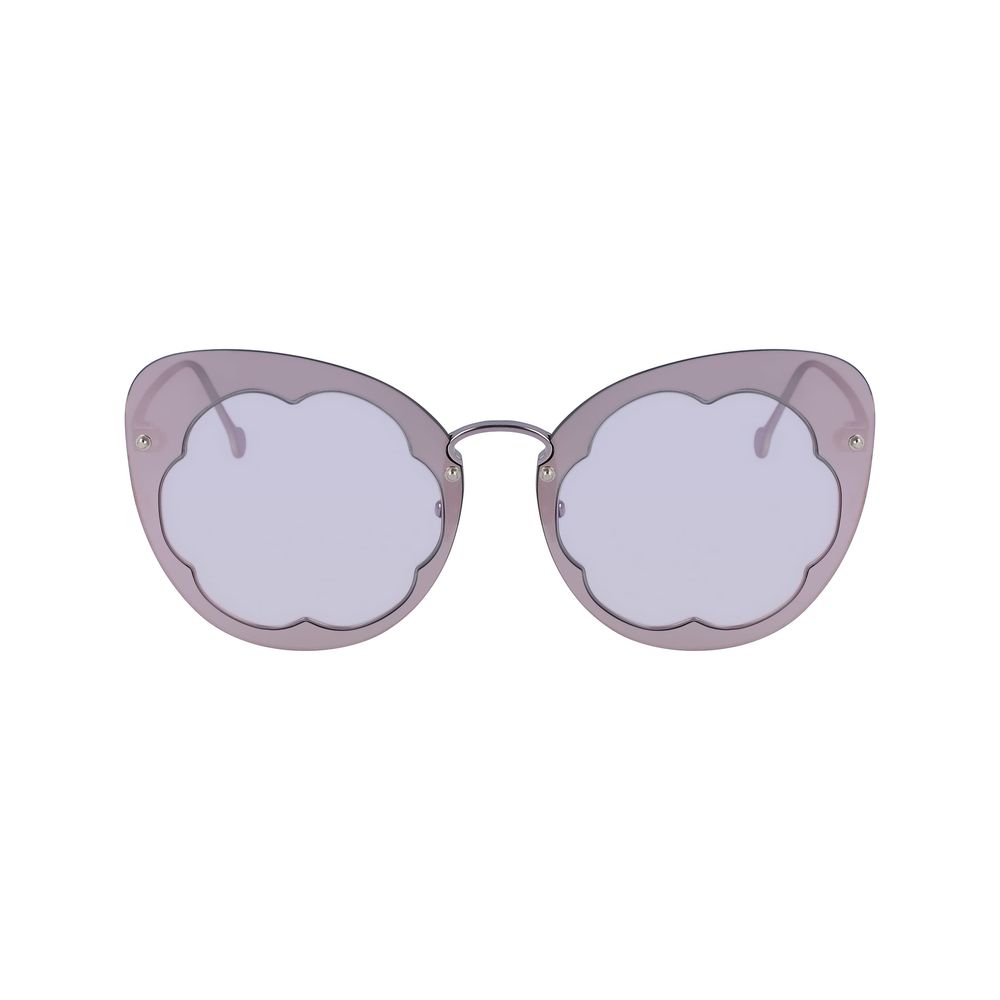 Lilafarbene Sonnenbrille aus Metall