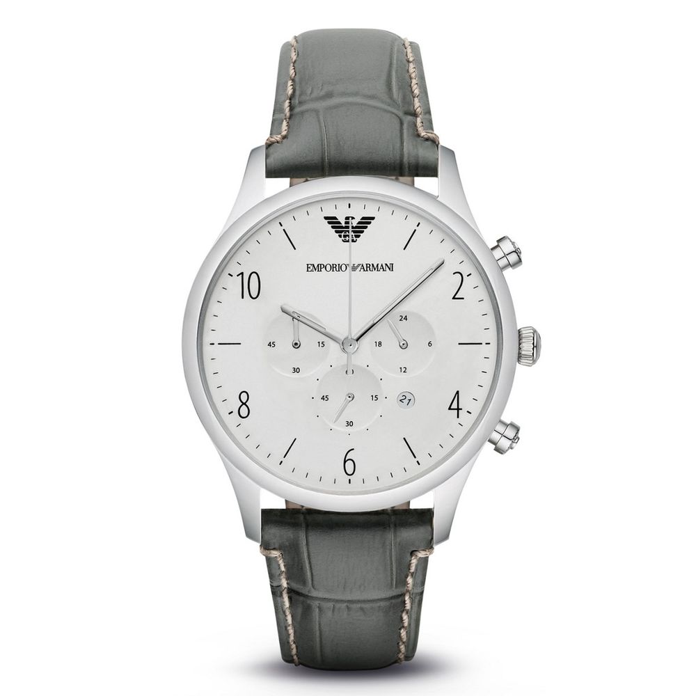 Grüne Lederuhr