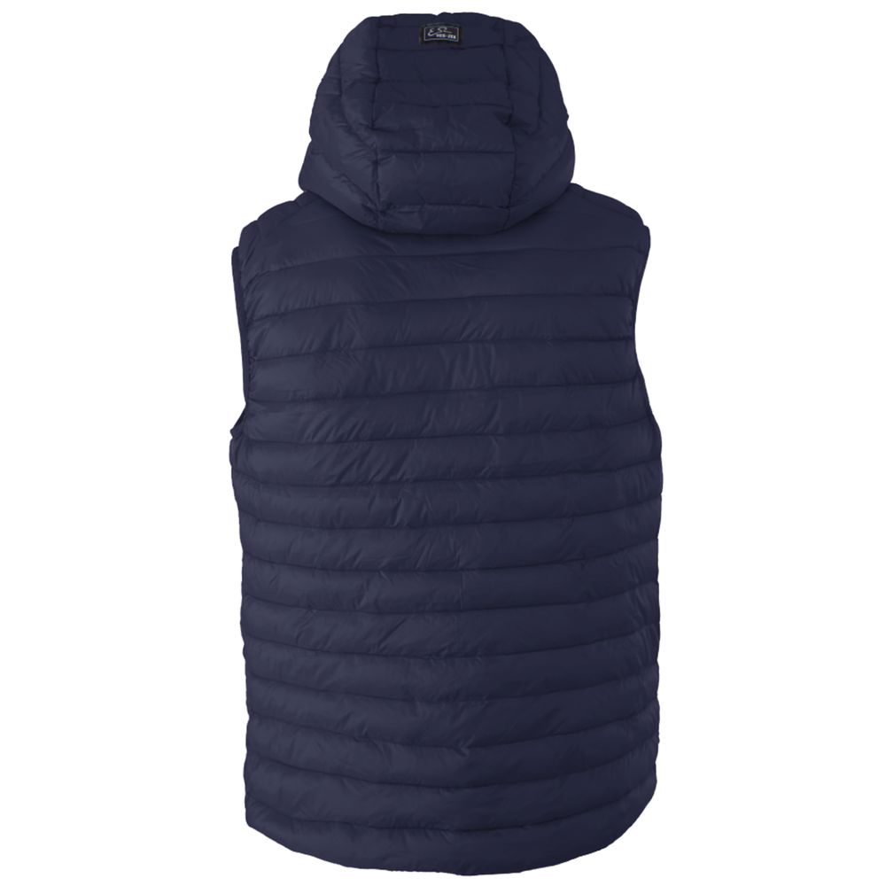 Blaue Nylonweste