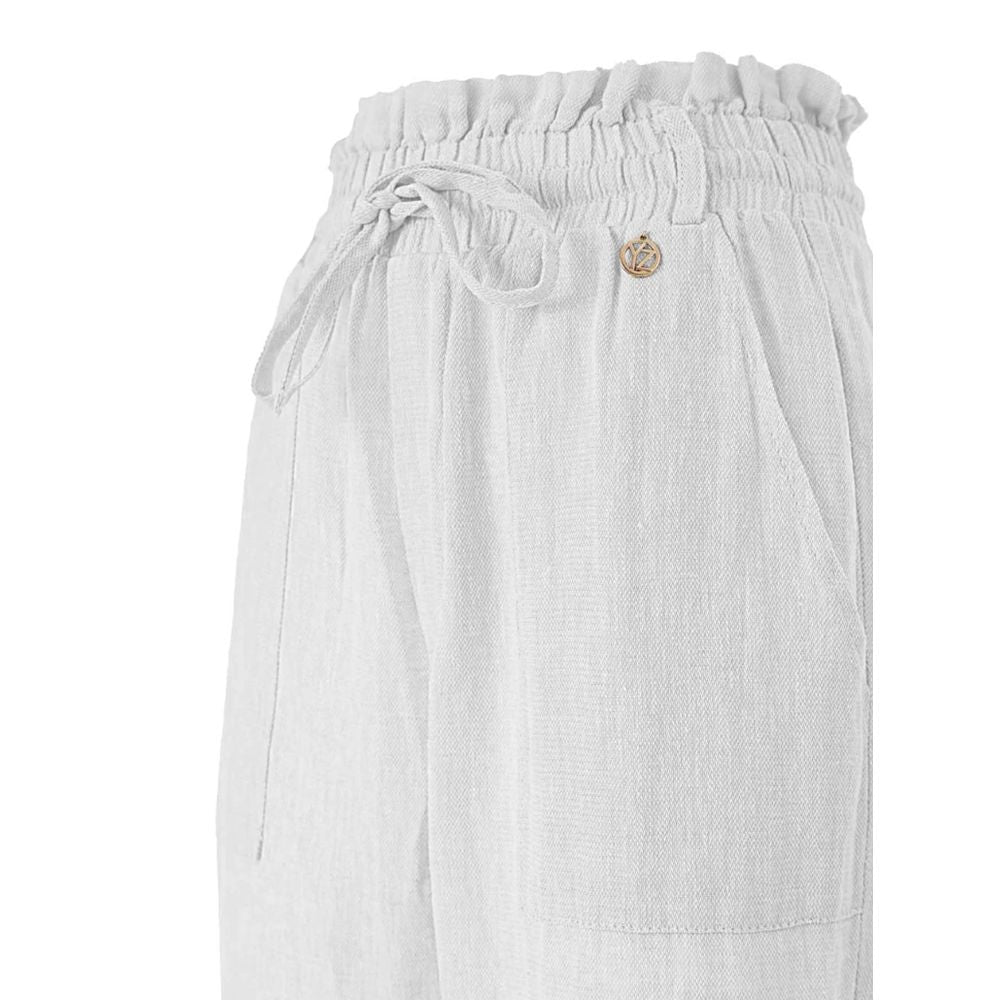 Weiße Leinenjeans und -hose