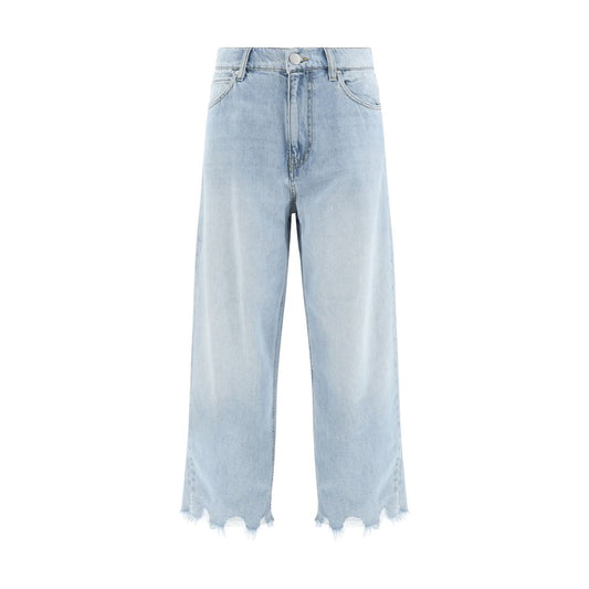 Jeans mit zerrissenem Saum
