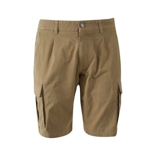 Beige Cotton Men's Bermuda Short
