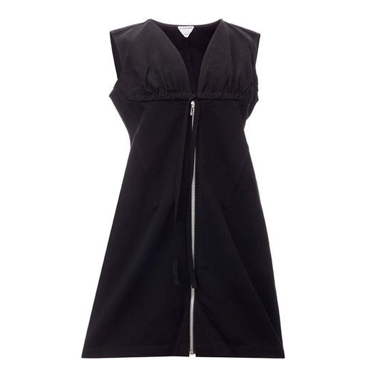 Elegantes schwarzes Viskosekleid Essentials