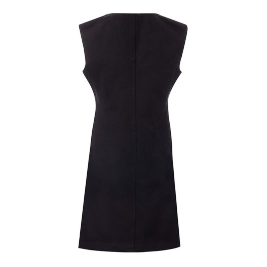 Elegantes schwarzes Viskosekleid Essentials