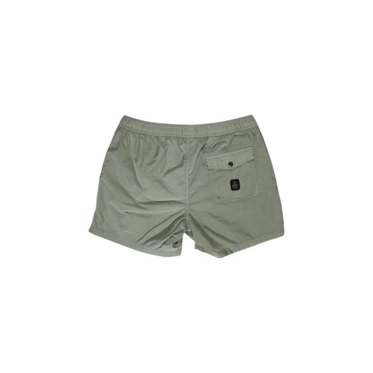 Grüne Nylon-Badeshorts