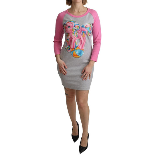 Graues Baumwollkleid