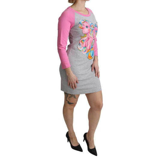 Graues Baumwollkleid