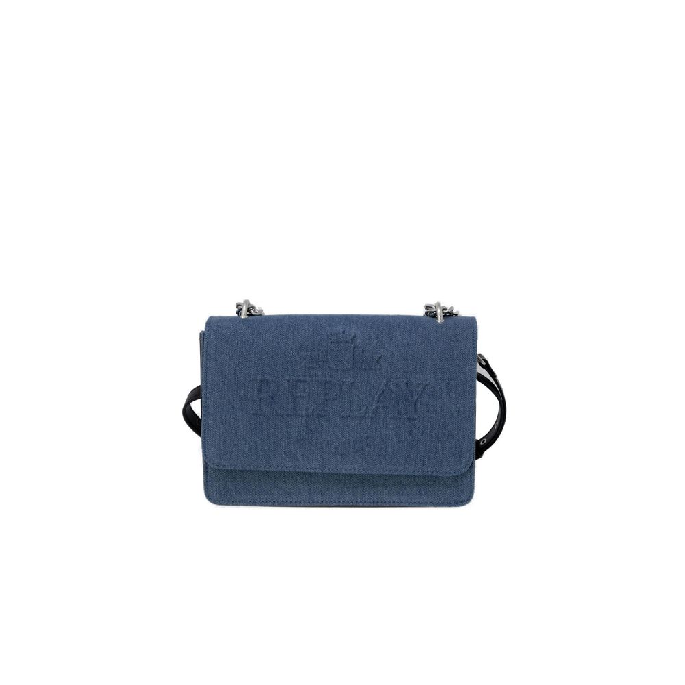 Blaue Umhängetasche aus Polyester