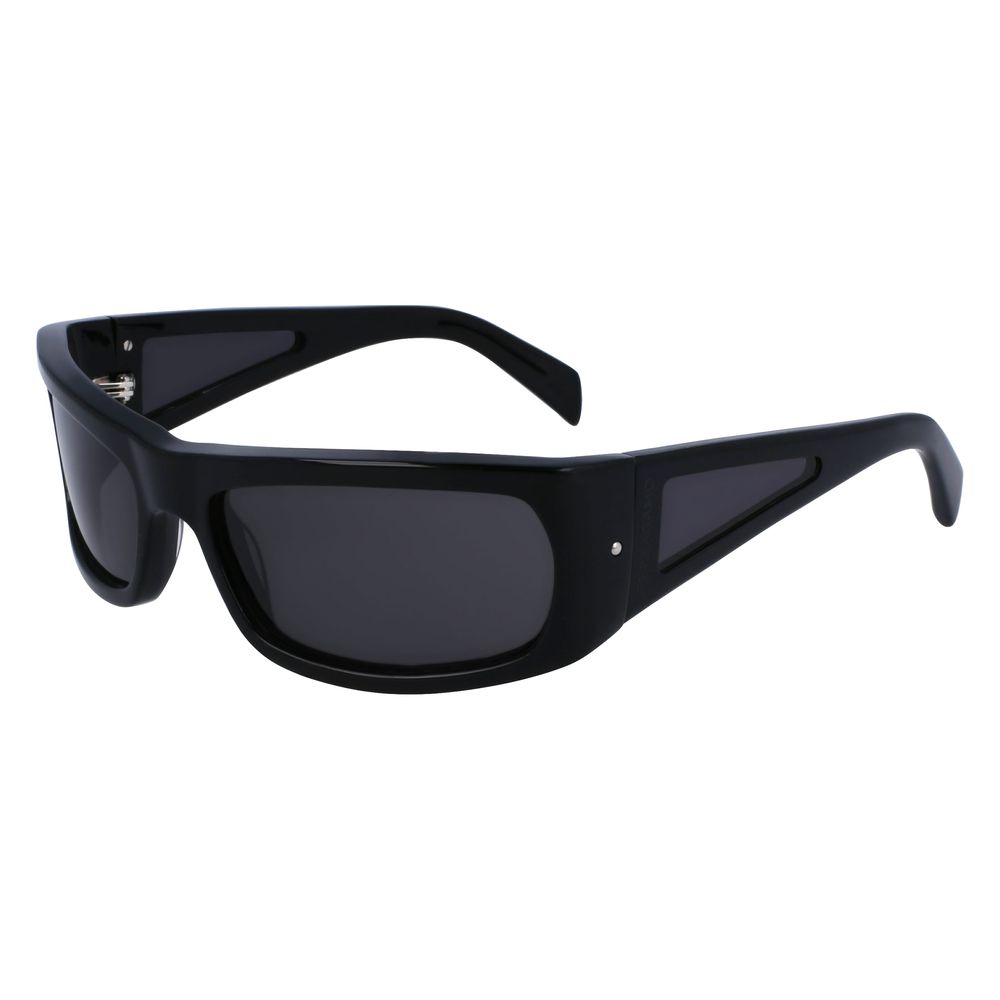 Schwarze Acetat-Sonnenbrille