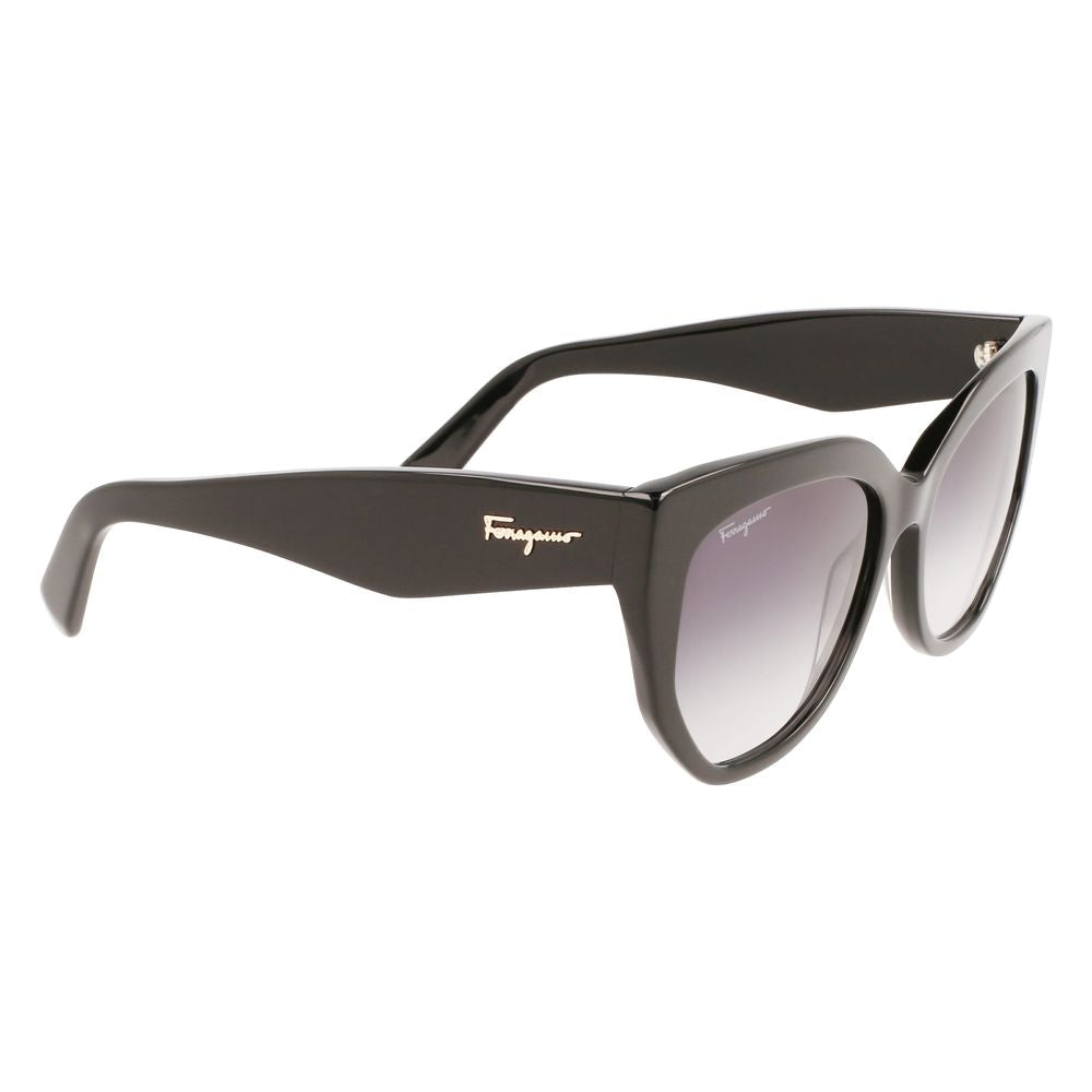 Schwarze Acetat-Sonnenbrille