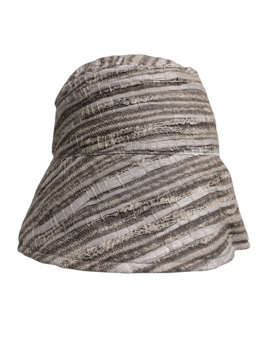 Bucket Cap aus Baumwolle mit mehrfarbigen Streifen