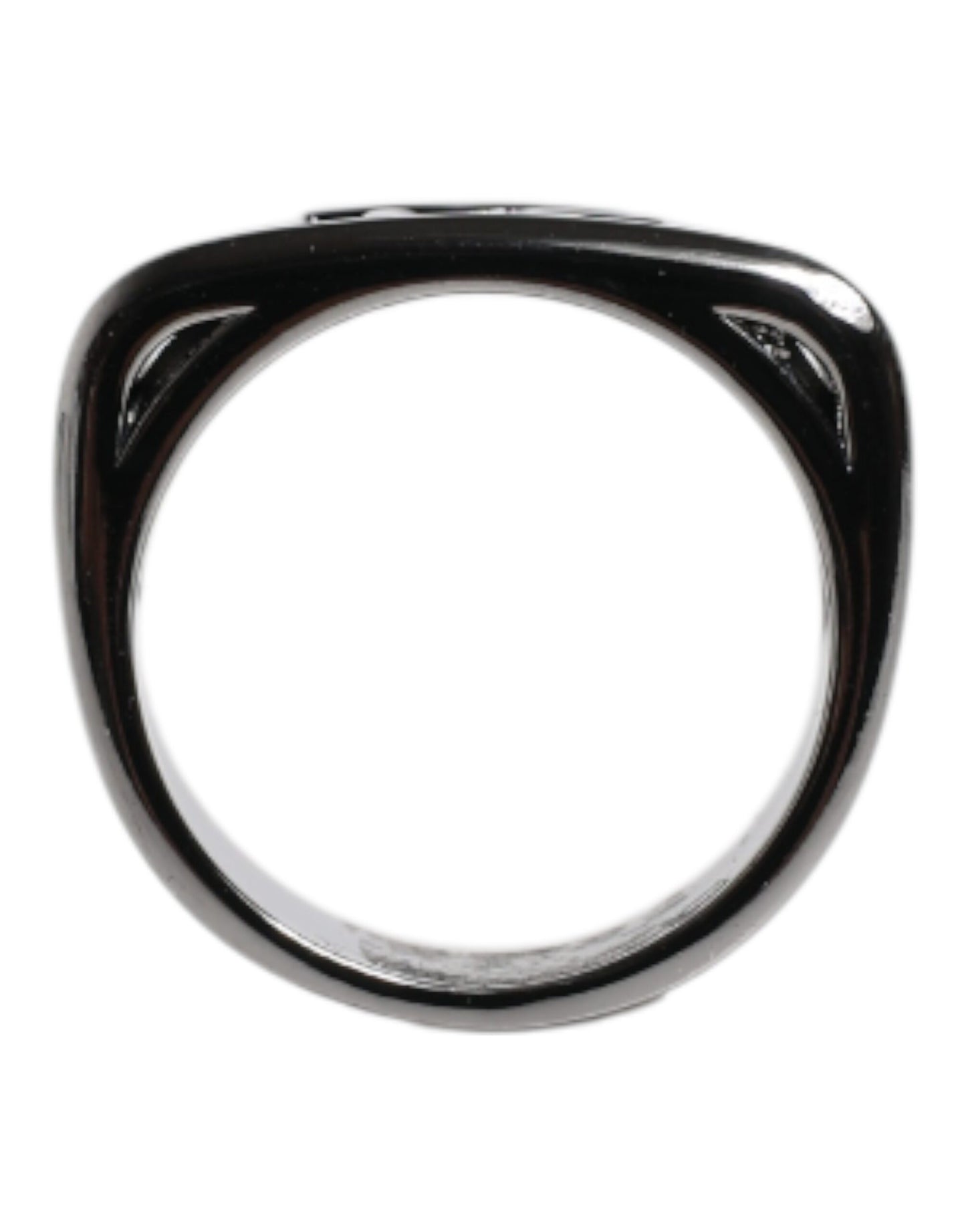 Silberfarbener Messingring „Anello DG“