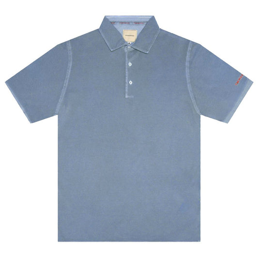 Hellblaues Herren-Poloshirt aus Baumwolle