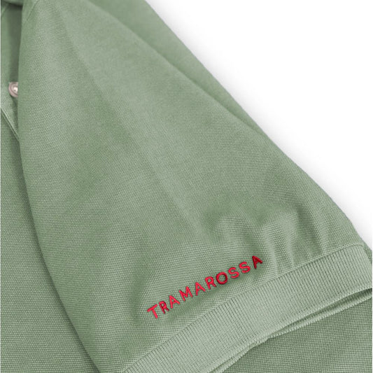 Grünes Poloshirt aus Baumwolle