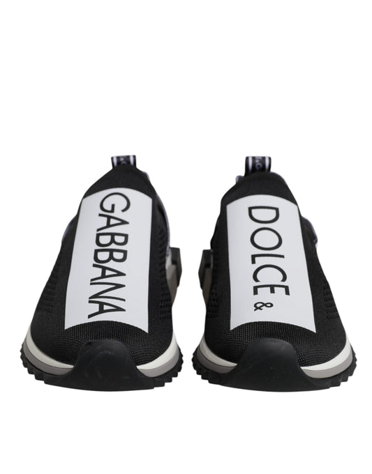 Schwarz-Weiß-Slipper Sorrento Sneakers Schuhe