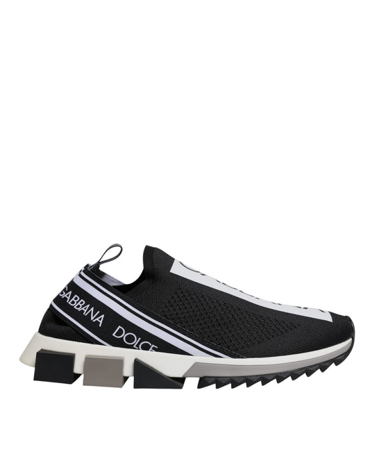 Schwarz-Weiß-Slipper Sorrento Sneakers Schuhe