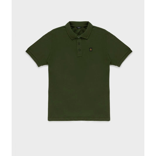 Grünes Poloshirt aus Baumwolle