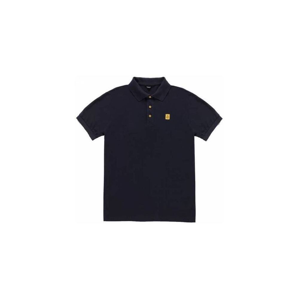 Blaues Poloshirt aus Baumwolle
