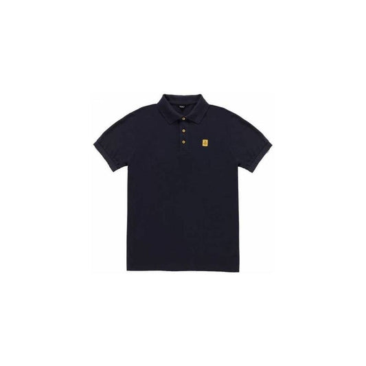 Blaues Poloshirt aus Baumwolle