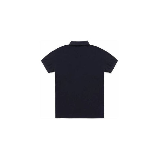Blaues Poloshirt aus Baumwolle