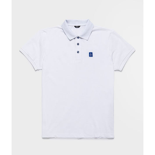 Weißes Poloshirt aus Baumwolle