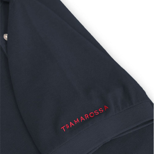 Blaues Poloshirt aus Baumwolle