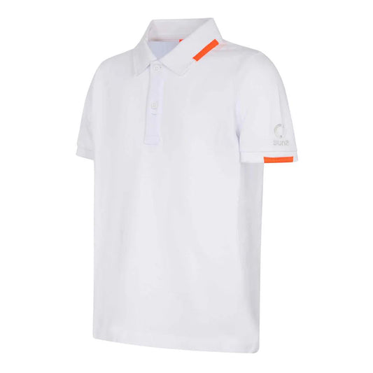 Weißes Poloshirt aus Baumwolle