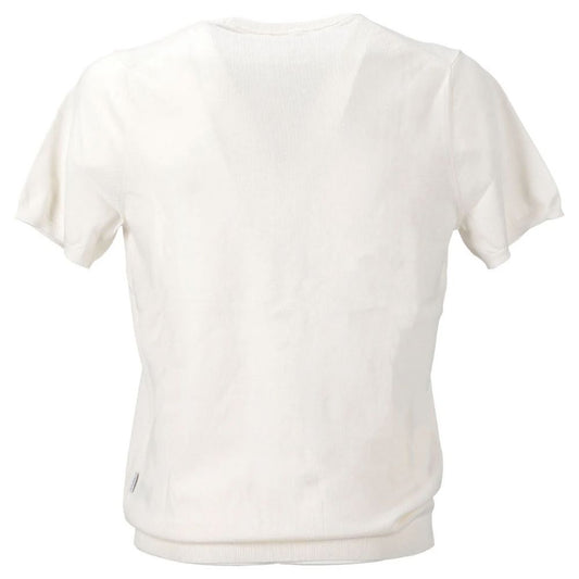 Weißes Poloshirt aus Baumwolle